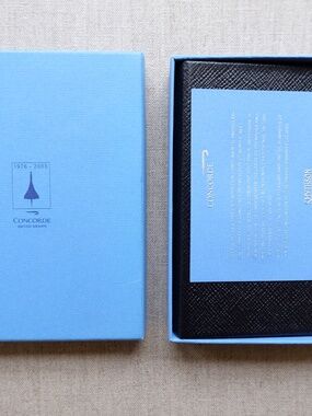 Vintage Concorde Smythson Planner - supersonic passenger amenities.